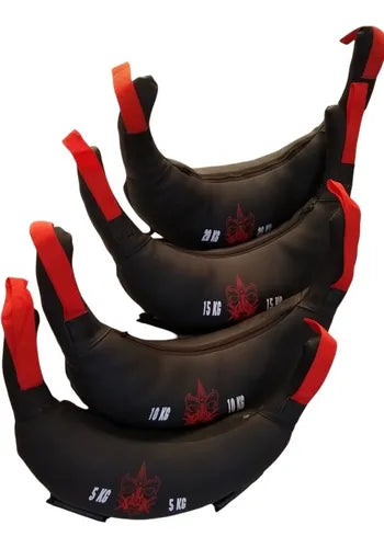 Set de 4 sacos búlgaro de 5-10-15-20kg para crossfit/fitness