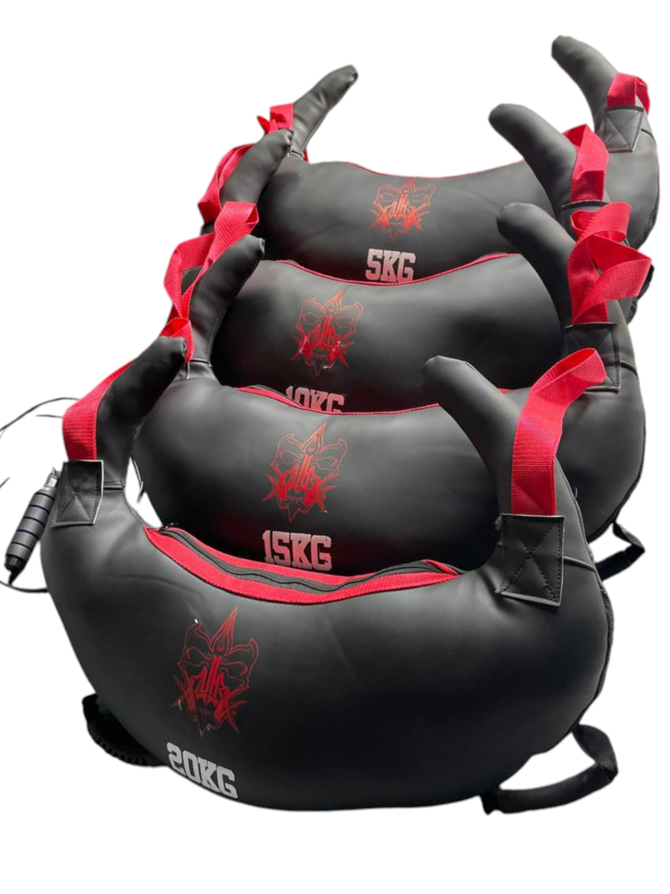 Set de 4 sacos búlgaro de 5-10-15-20kg para crossfit/fitness