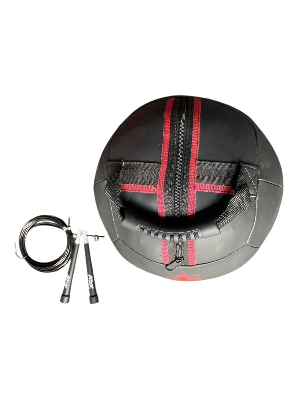 Balón medicinal con agarre y cuerda de alta velocidad para crossfit, ejercicio, gym