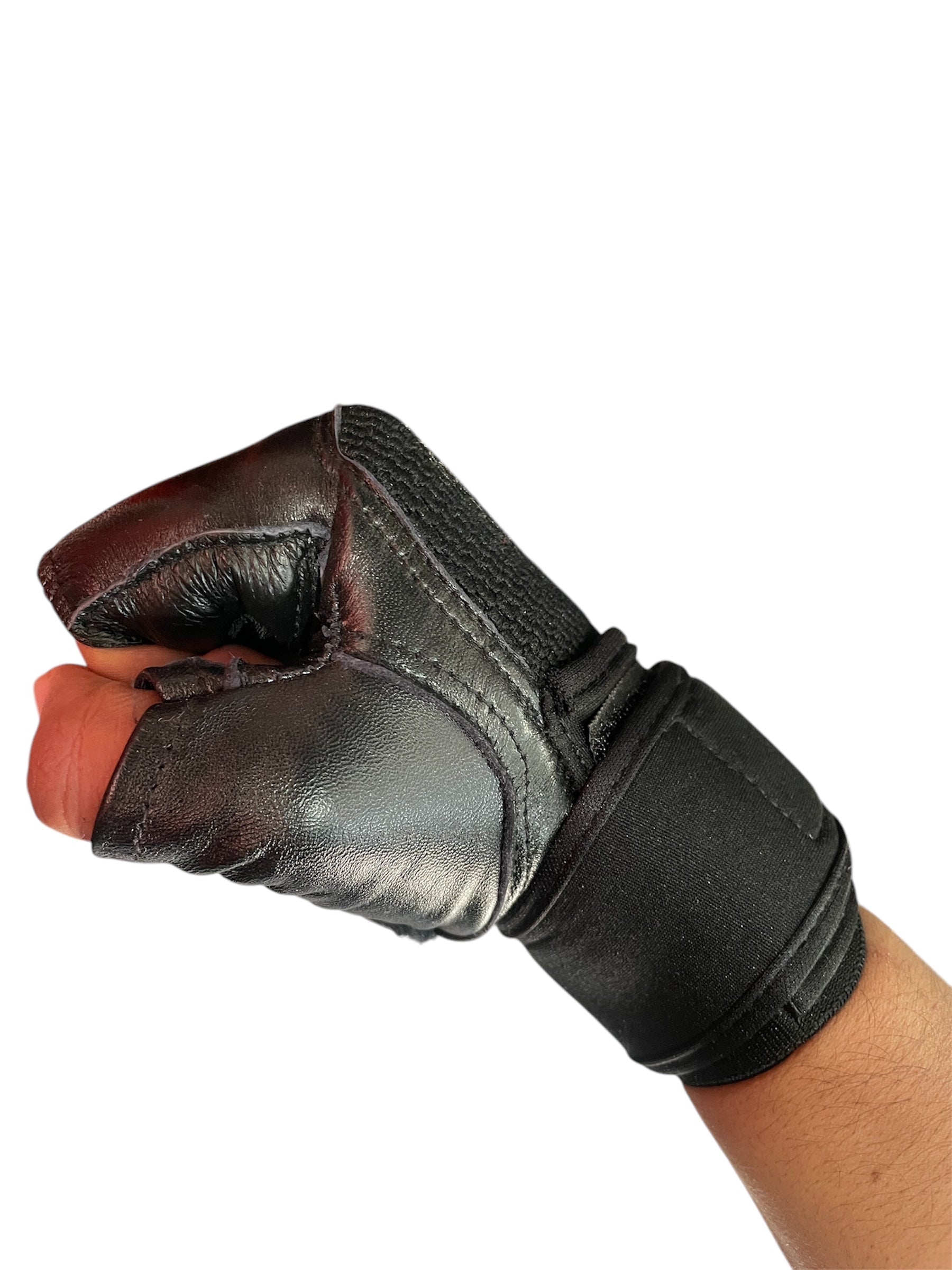 Par de guantes de piel autentica para gym, pesistas, crossfit