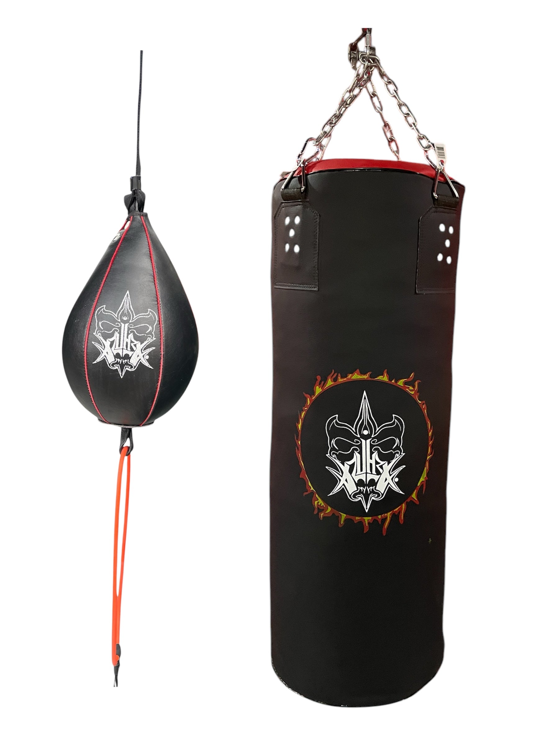 Kit de Costal Profesional con Cadena y Pera loca de Piel con Ligas