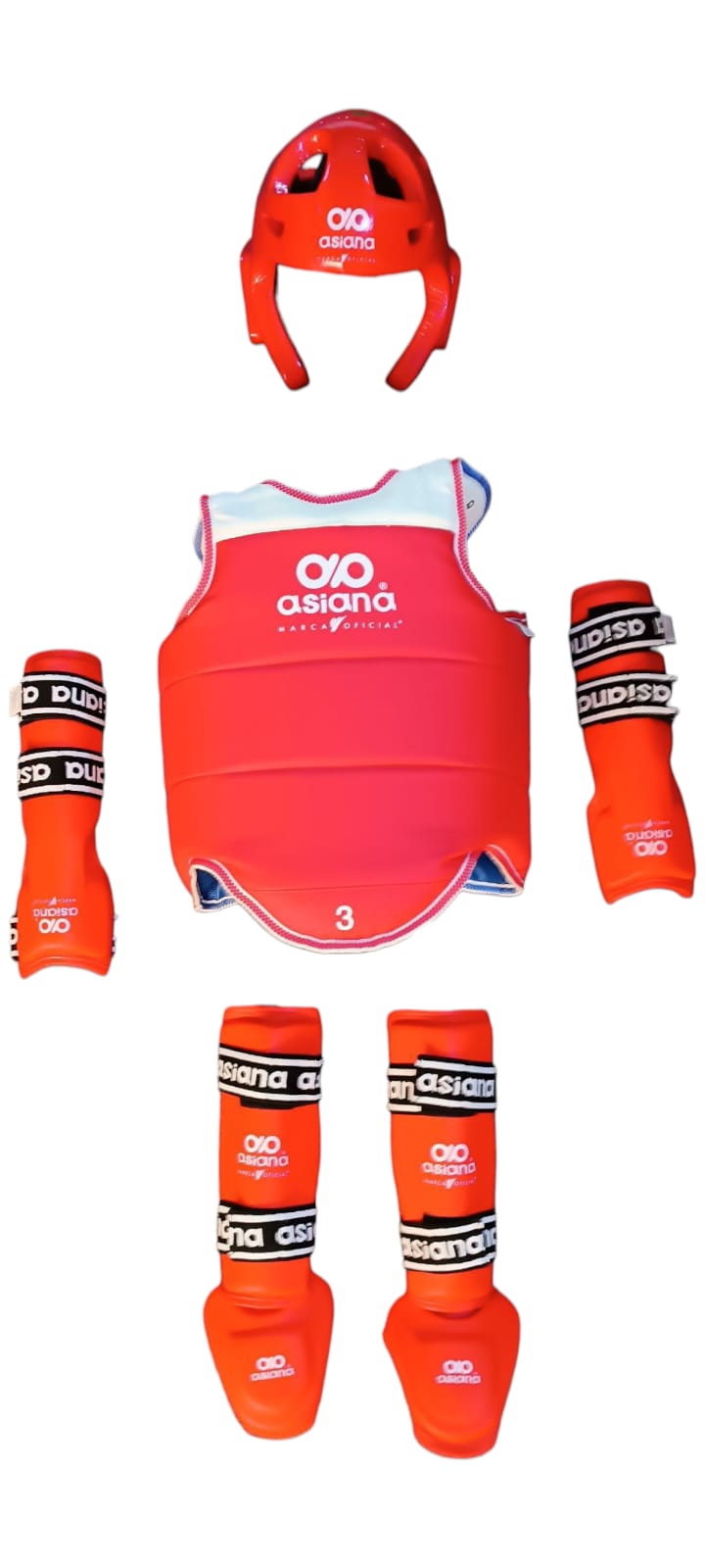 Kit de Taekwondo Básico para Entrenamiento Asiana Oficial